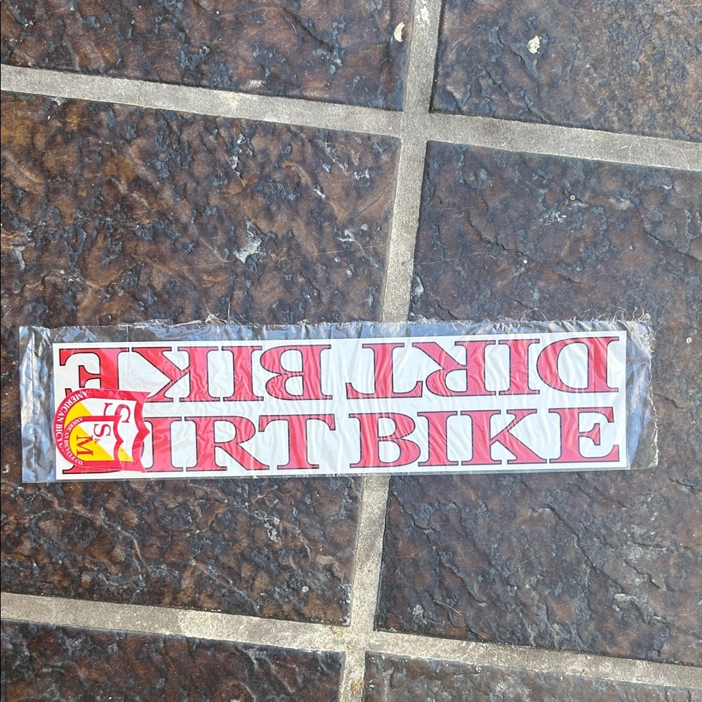 S&M DIRT BIKE FRAME STICKER MID 90'S STYLE INCLUDES DOWNTUBE STICKER TUBE SHIELD